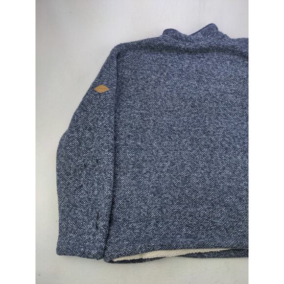 Orvis Classic Collection 1/4 Zip Pullover Sweater Size L Blue Fleece - Picture 5 of 10